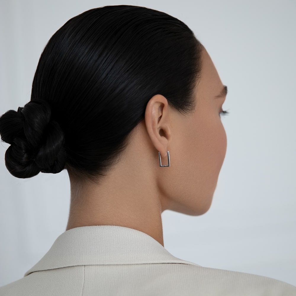 Rectangular earrings