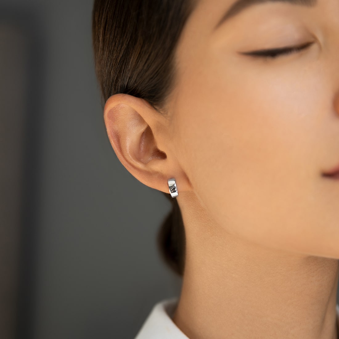 Thickened huggies-earrings 11 mm