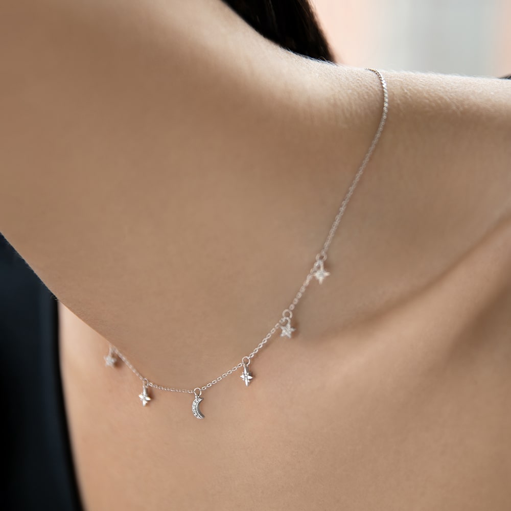 Necklace Celestial bodies 35 cm