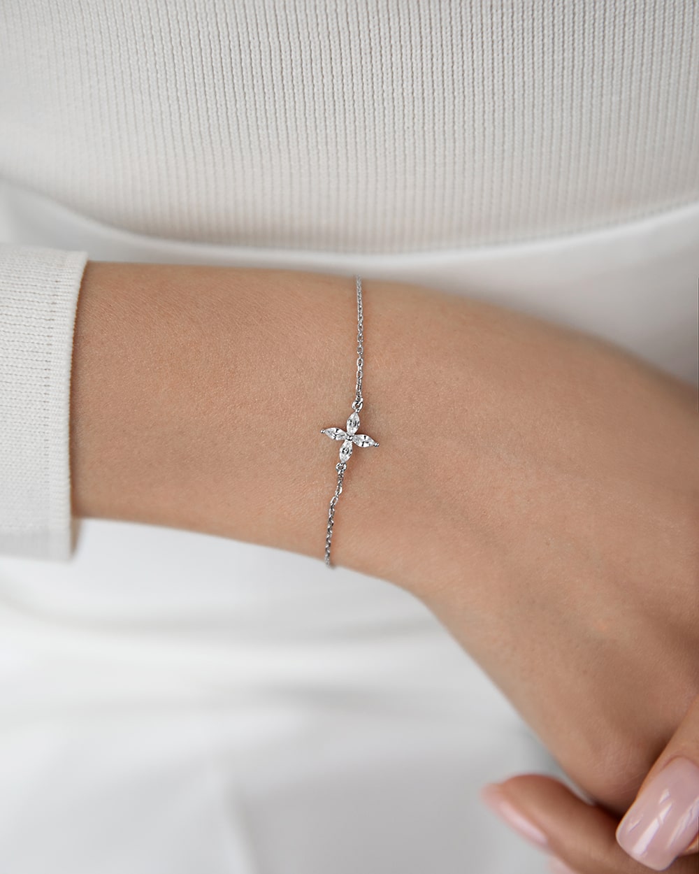 Bracelet Clover with marquises
