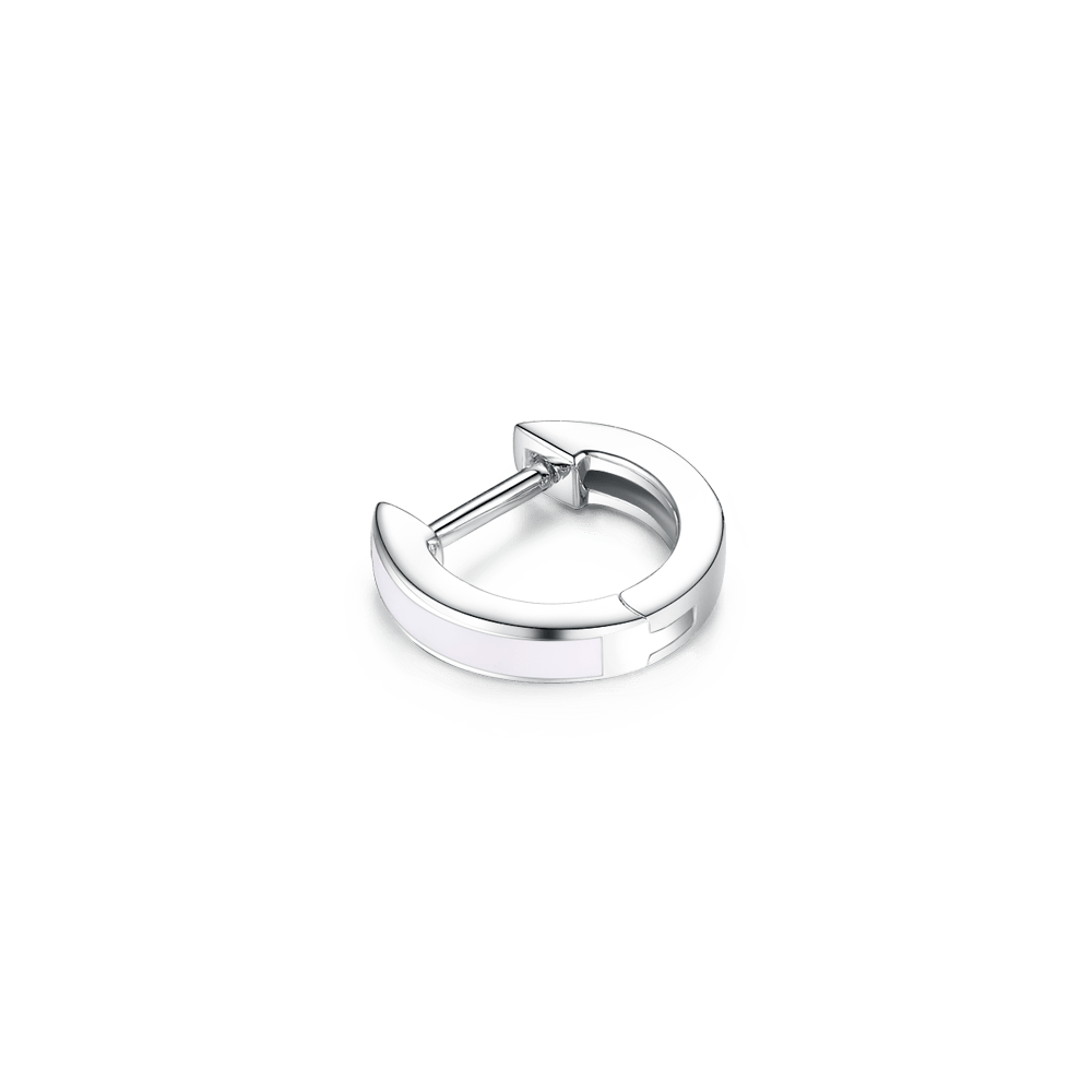 Huggies-earring with enamel 12 mm