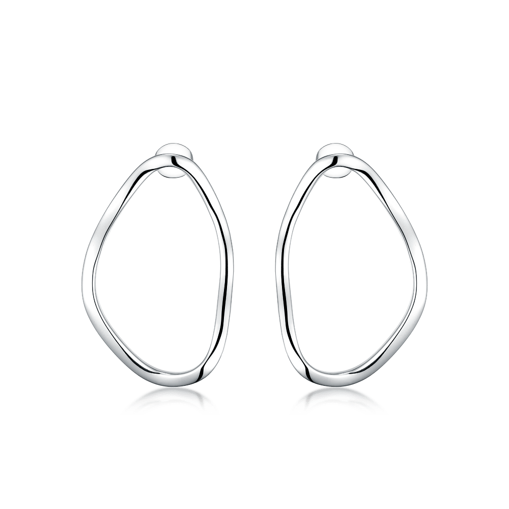 Abstract earrings Puddles
