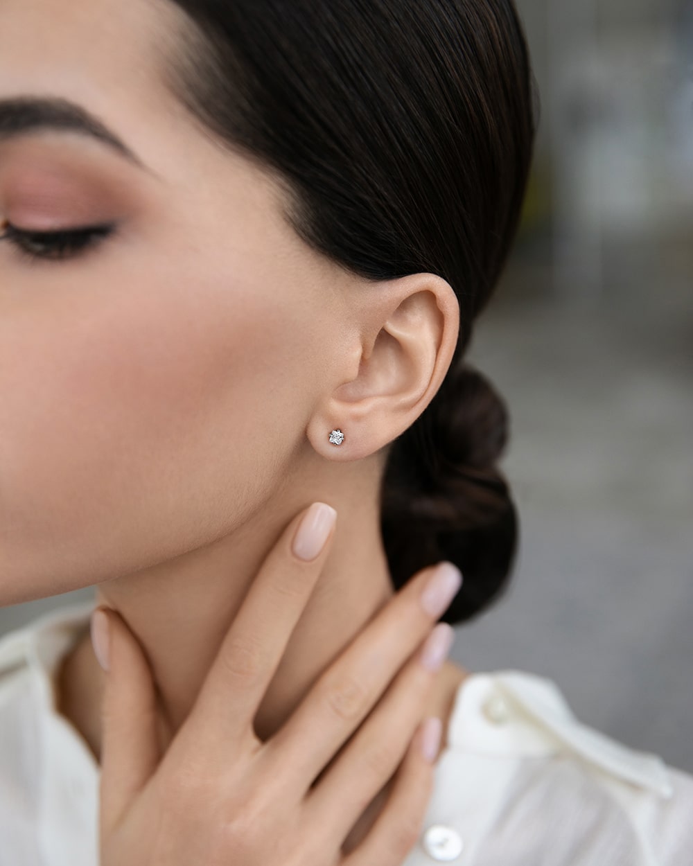 Stud earring Square