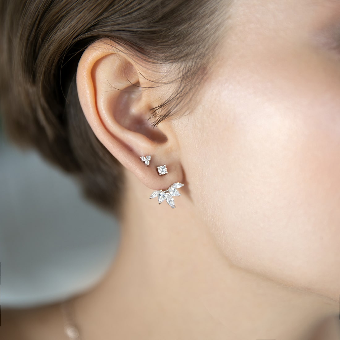 Jacket-earrings Fan