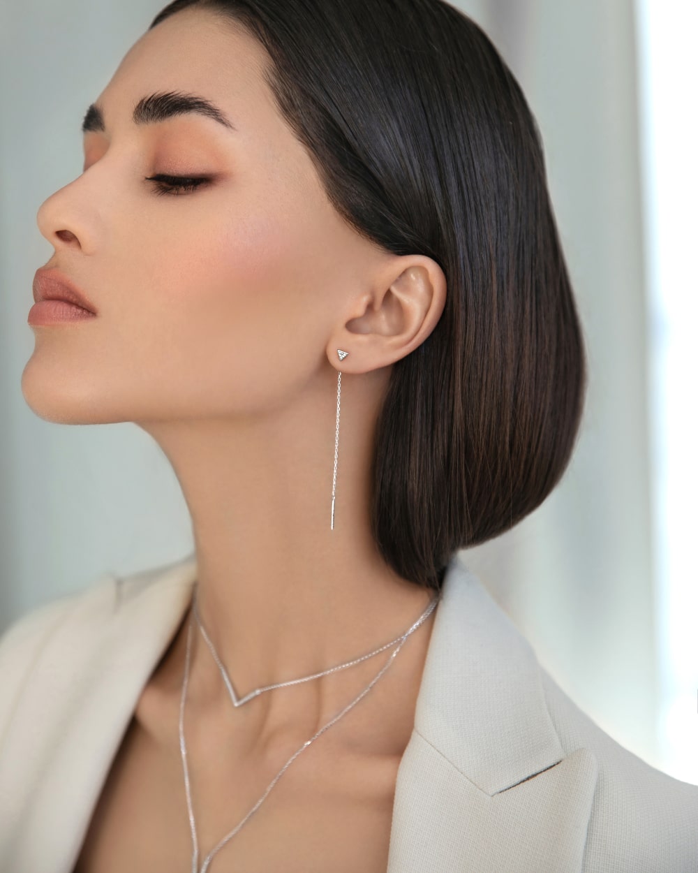 Broach-earrings Triangles