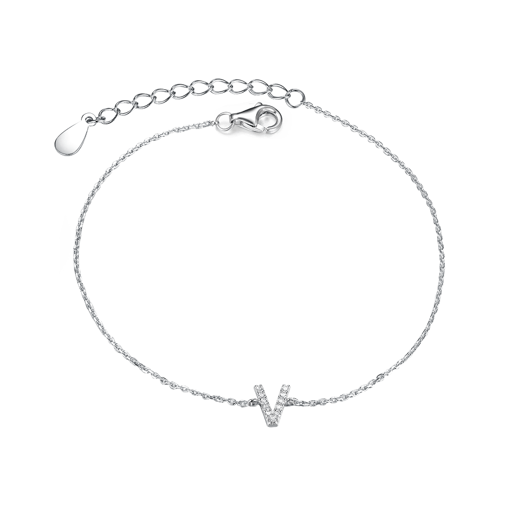 Bracelet with letter V