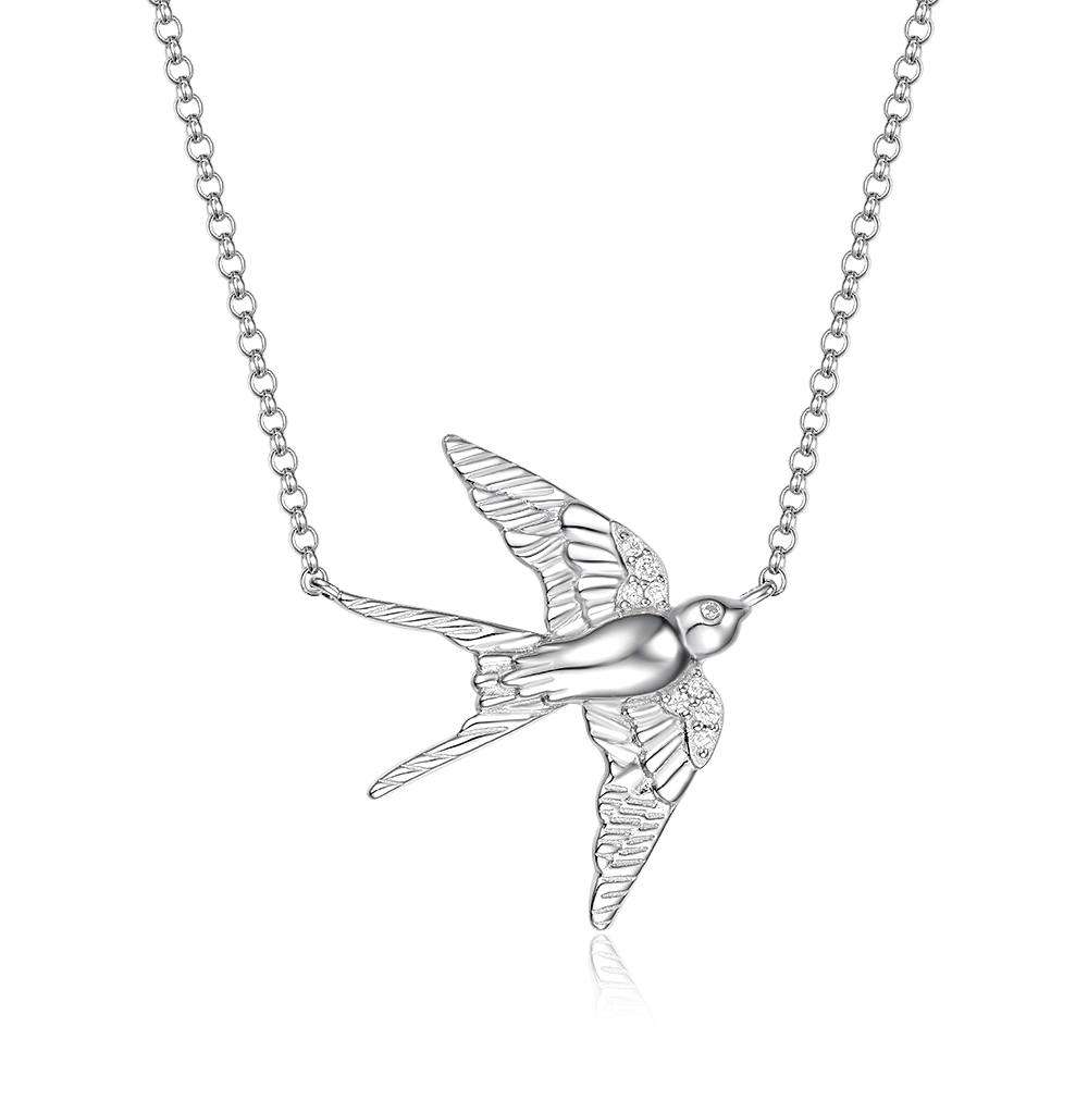 Necklace pendant Swallow