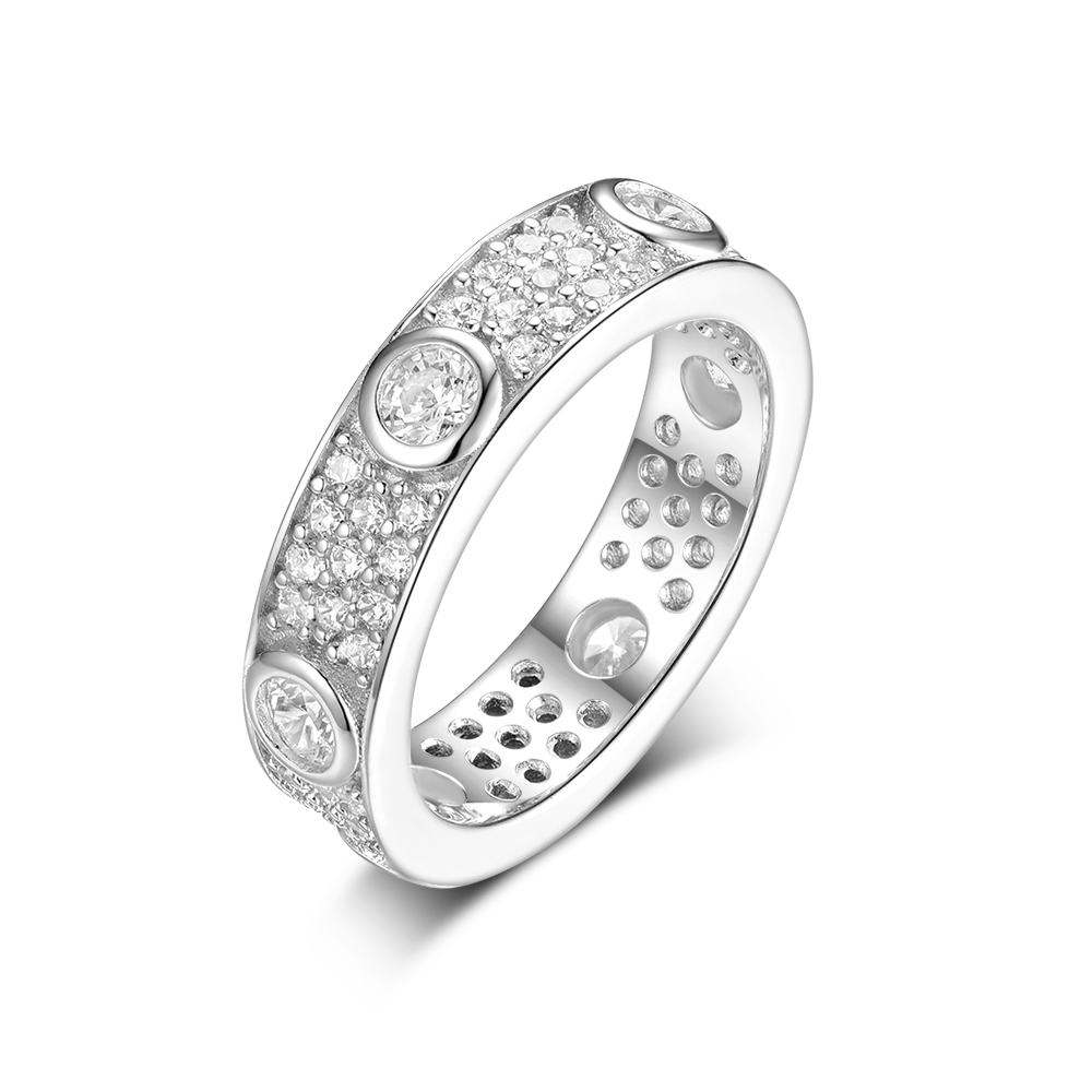 Ring LOVE with stones