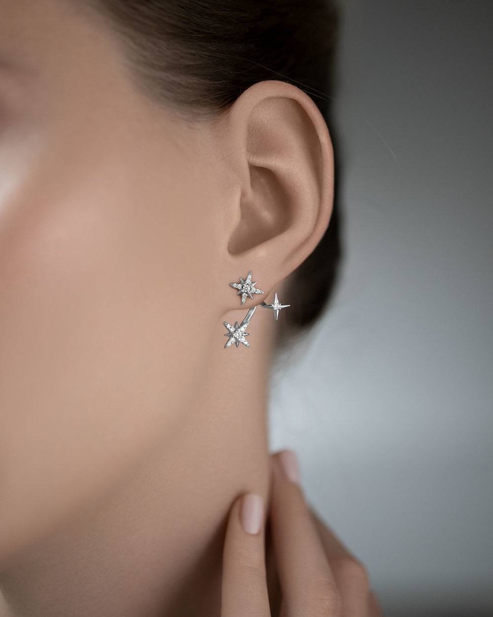 Earrings: Polar Star Jacket Earrings