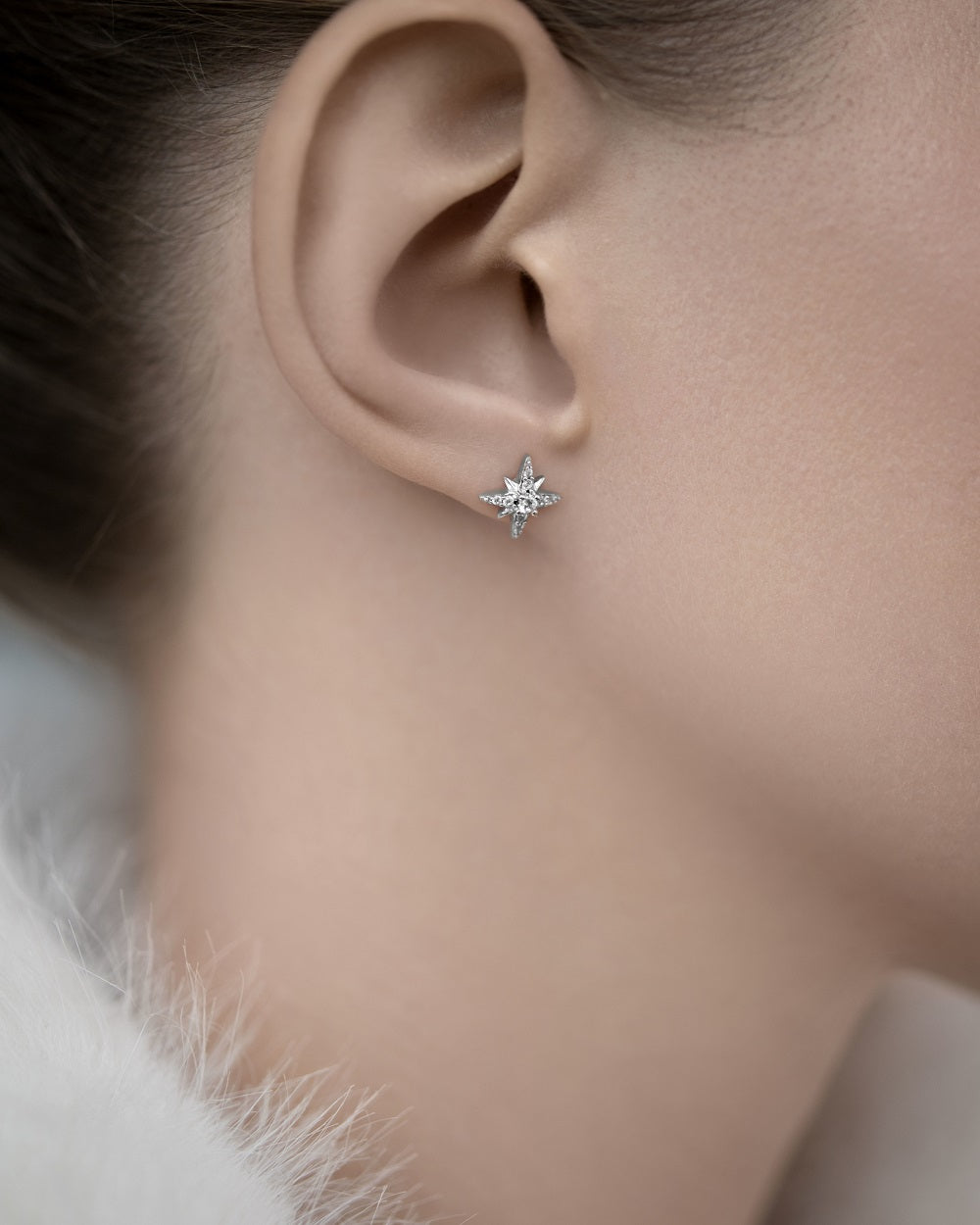 Polar Star Stud Earrings