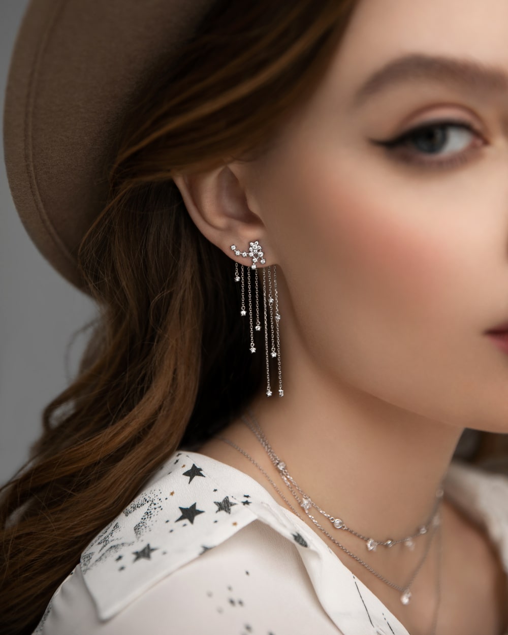 Jacket earrings Starfall