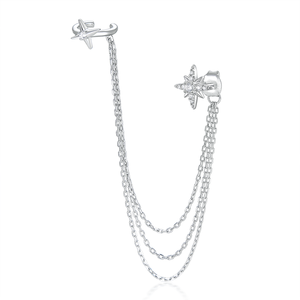 Earrings: Polar Star Ear Cuff