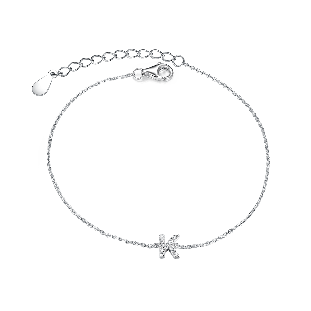 Bracelet with letter K