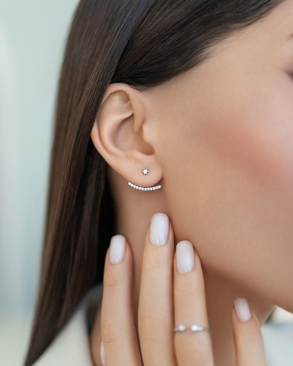 Earrings-jackets Transparency
