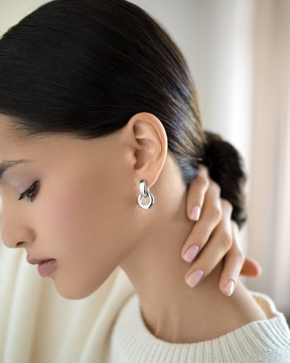 Earrings with removable part