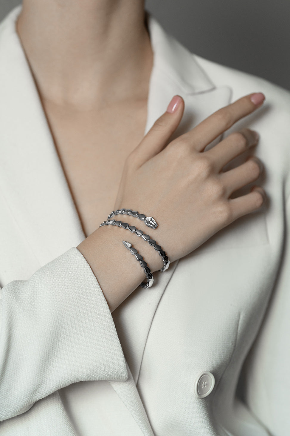 Double Serpent Snake Bracelet