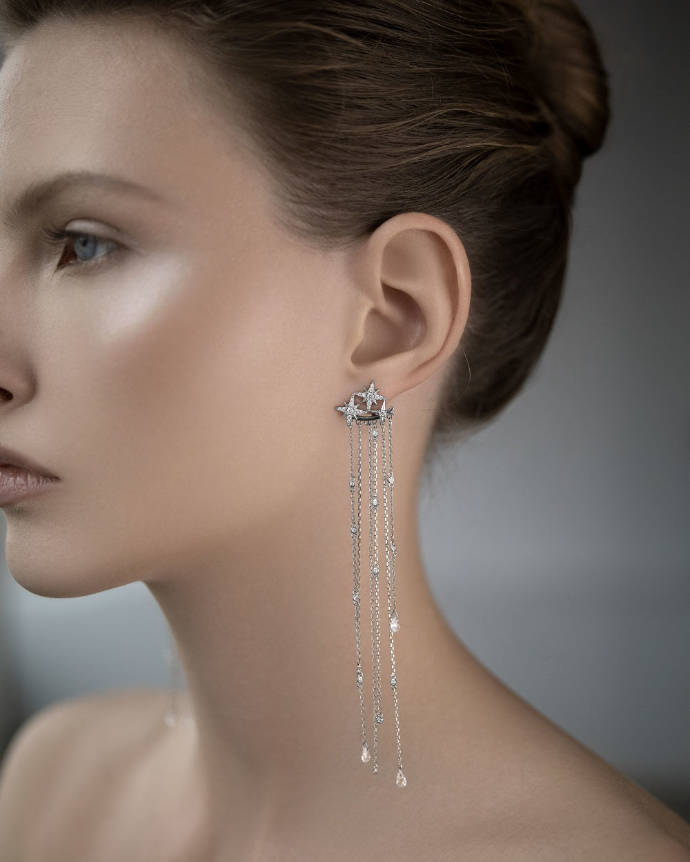 Long Jacket Earrings Polar Star