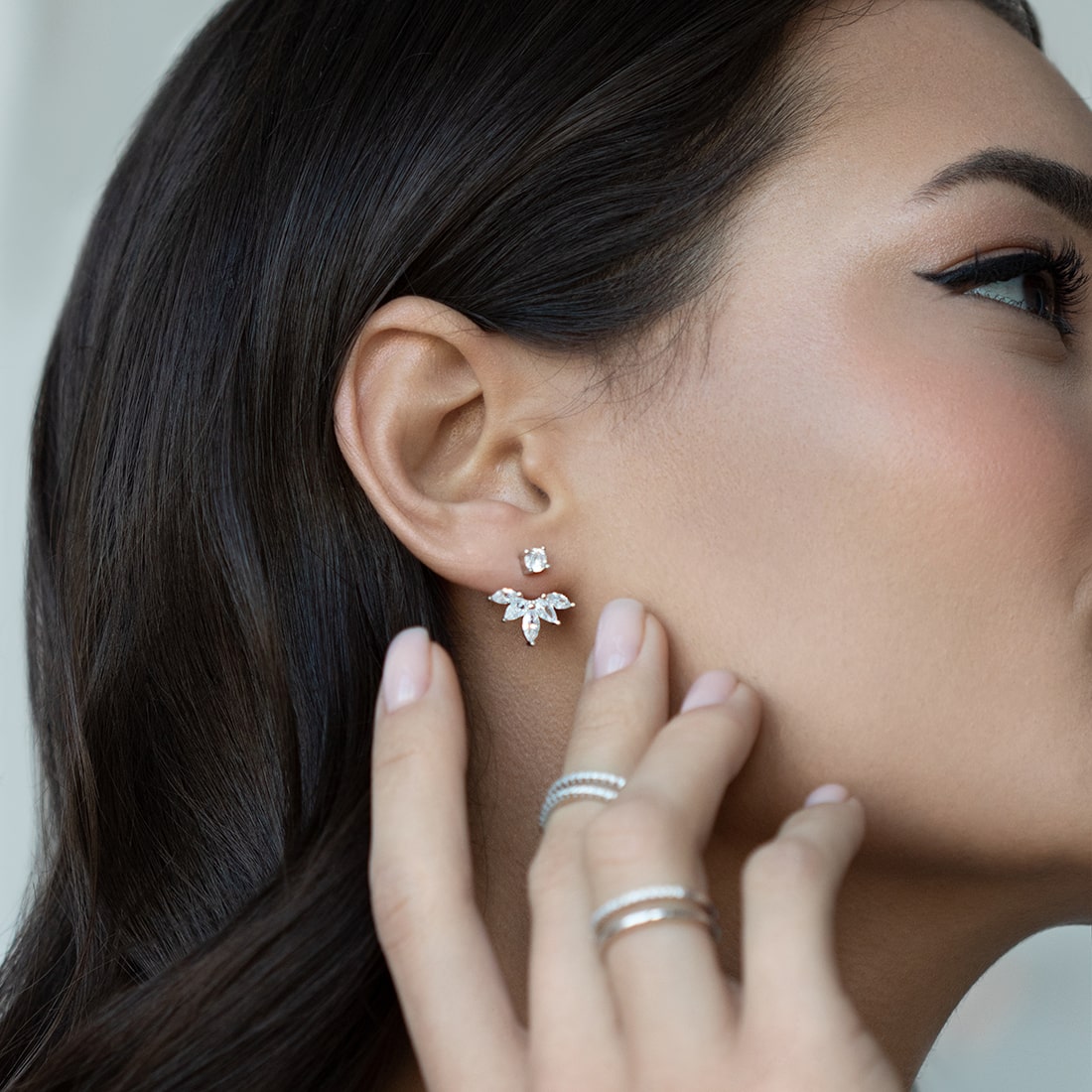 Jacket-earrings Fan