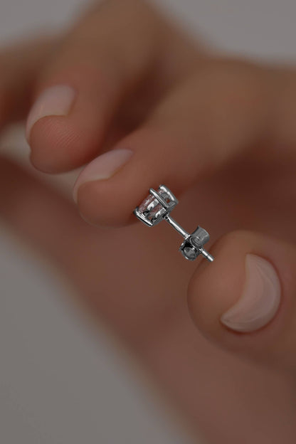 Earstuds with Oval cut high-grade cubic zirconia