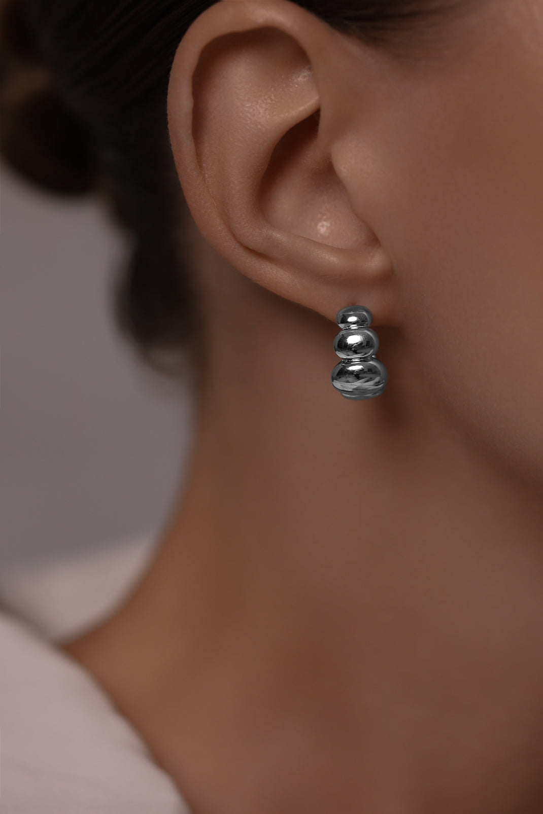 Earrings Bubble ovals