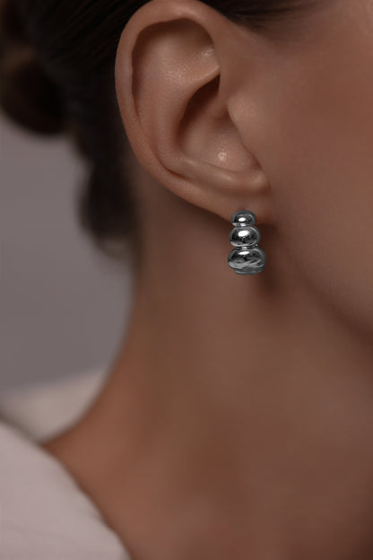 Earrings Bubble ovals