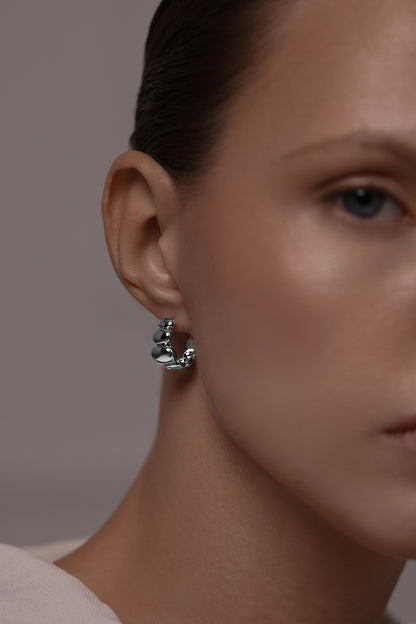 Earrings Bubble ovals