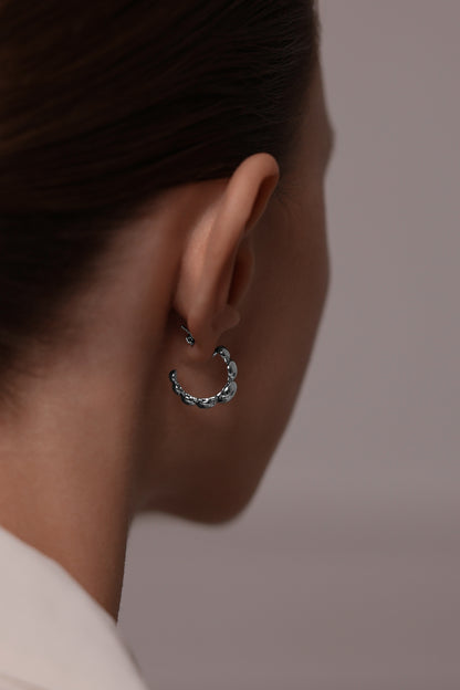 Earrings Bubble ovals