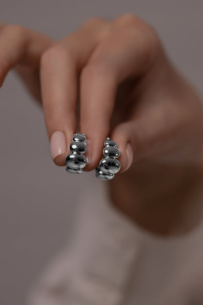 Earrings Bubble ovals