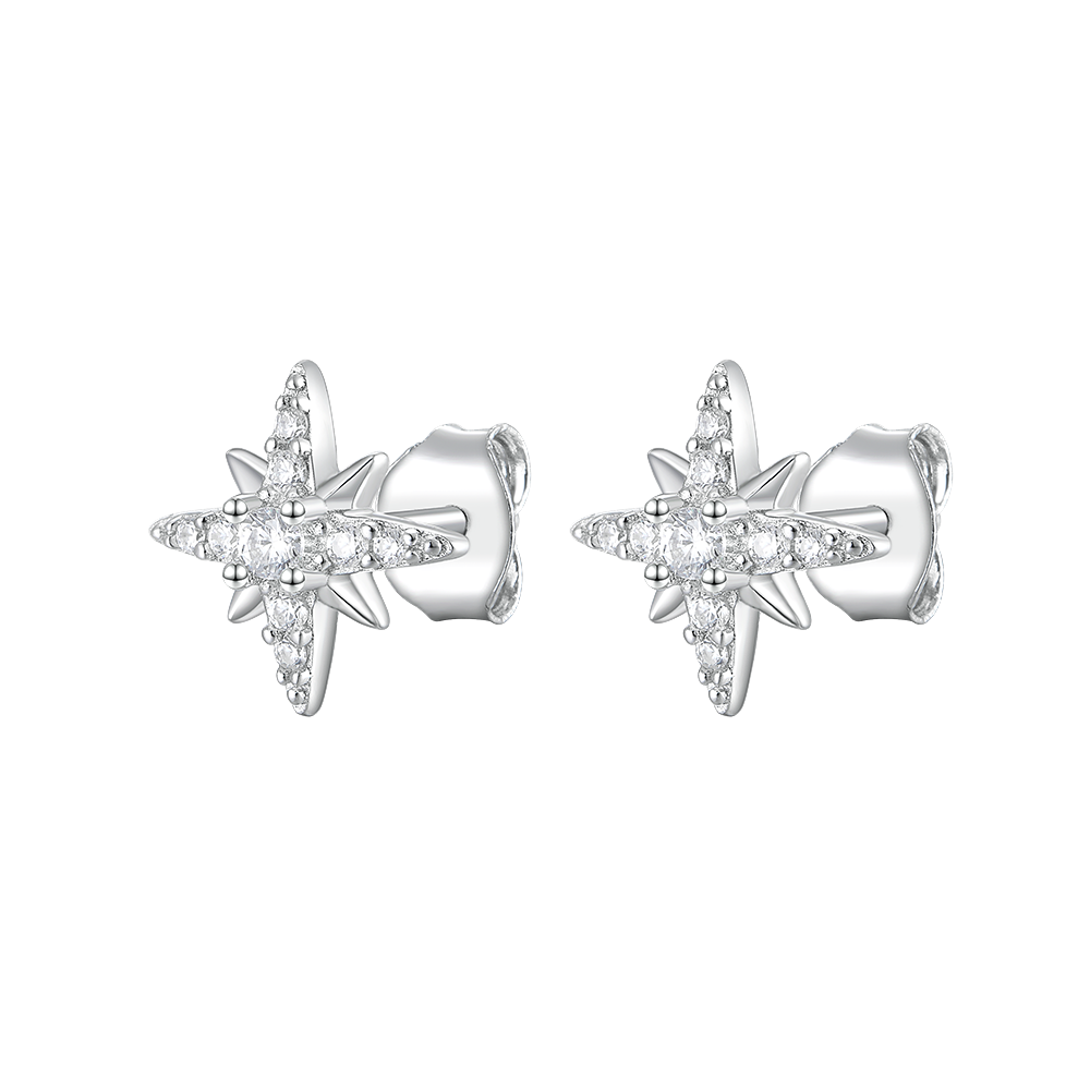 Polar Star Stud Earrings