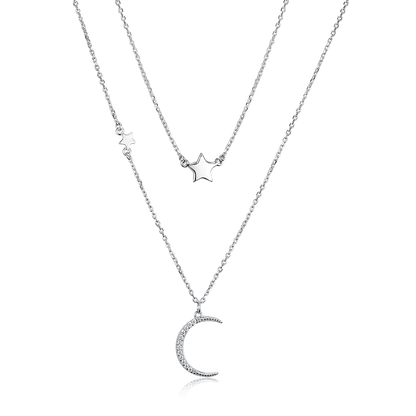 Double necklace Crescent