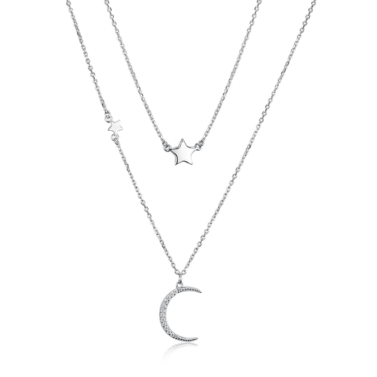 Double necklace Crescent