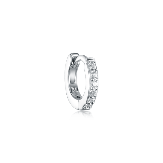 Huggies-earring with stones 7 mm