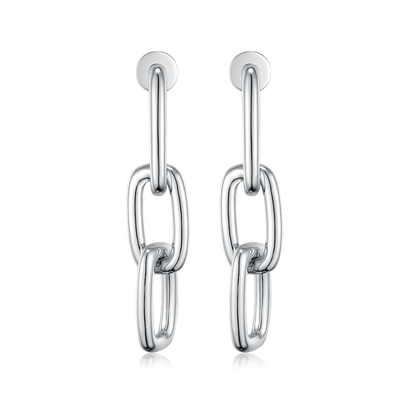 Chunky link earrings