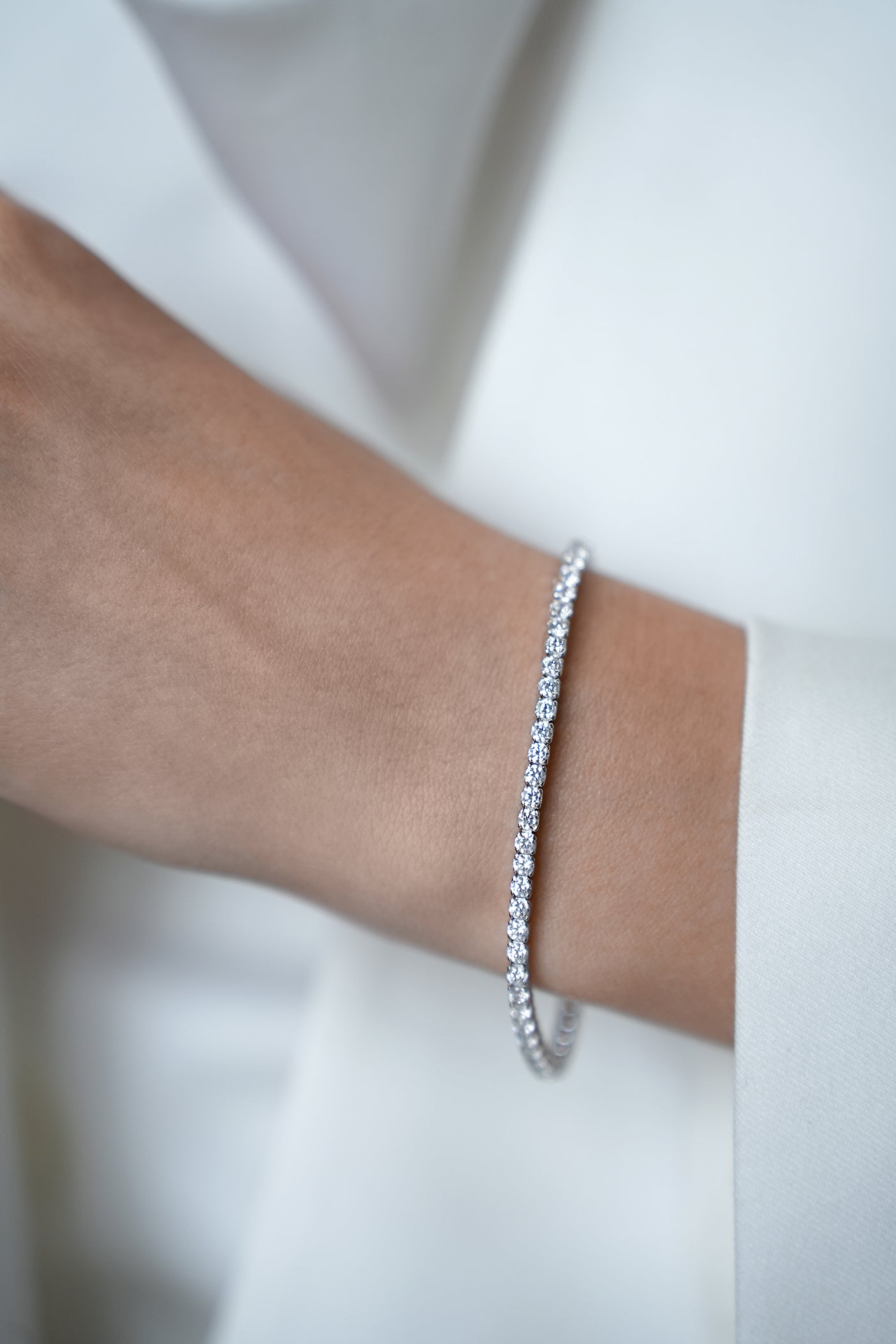Tennis bracelet with stones 2.5 mm