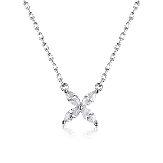 Necklace Clover with marquises