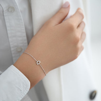 Bracelet with letter D