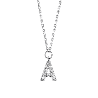 Necklace with letter A 37cm