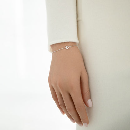 Bracelet with letter D