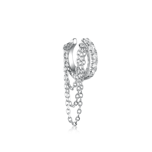 Cuff with stones and chains V2