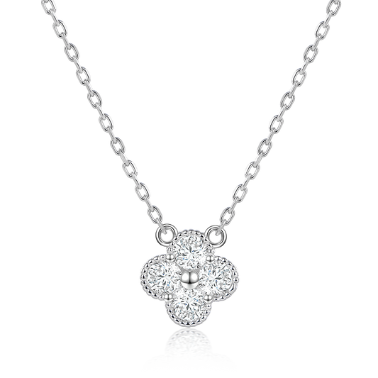 Necklace Clover with stones