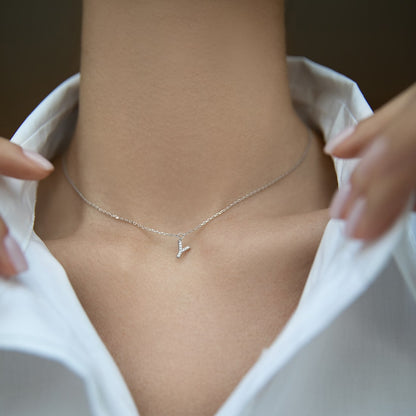 Necklace with letter Y
