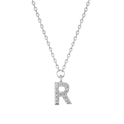 Necklace with letter R 37 cm