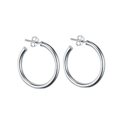 Hula hoop earrings 3 cm