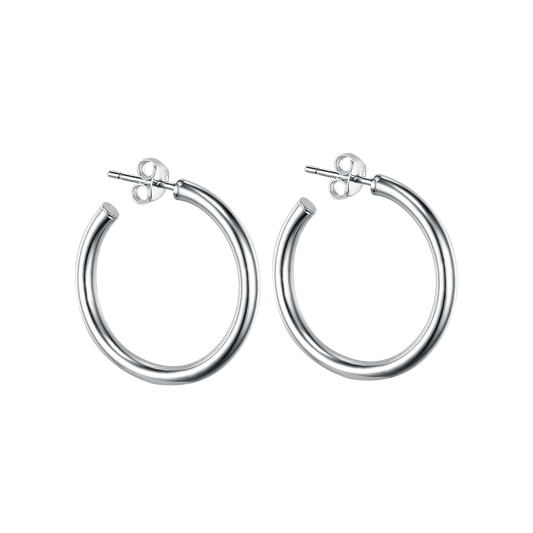 Hula hoop earrings 3 cm