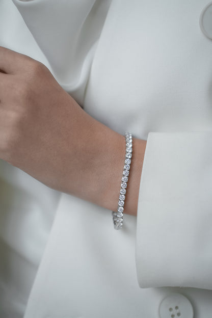 Tennis bracelet with stones 4 mm
