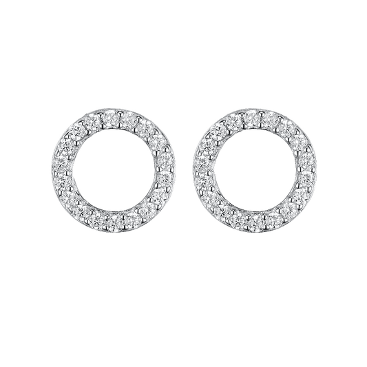 Stud earrings Circles 9 mm