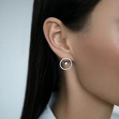 Earrings-jackets Full Moon