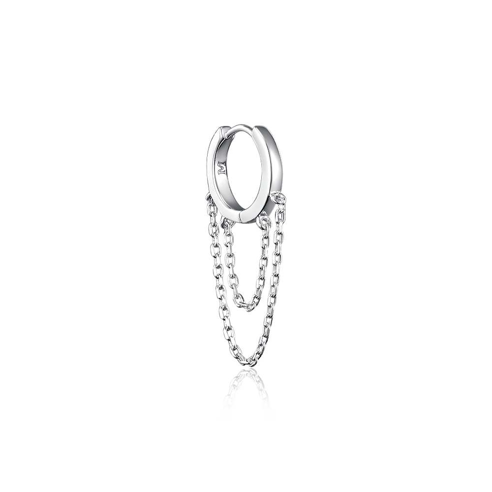 Haggis earring 11 mm with chains