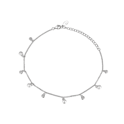 Anklet Rain with pearls
