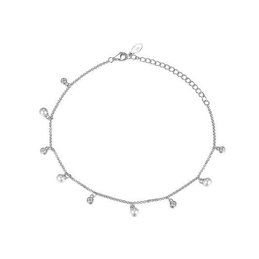 Anklet Rain with pearls